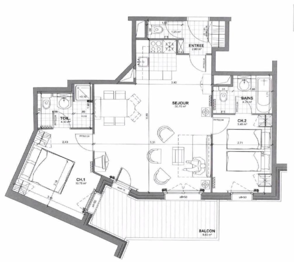 Spacious Ski-In Ski-Out Apartment 4-6 Pax, 161 Sources De Marie Arc 1950 Les Arcs  Εξωτερικό φωτογραφία