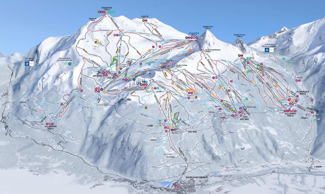 Spacious Ski-In Ski-Out Apartment 4-6 Pax, 161 Sources De Marie Arc 1950 Les Arcs  Εξωτερικό φωτογραφία